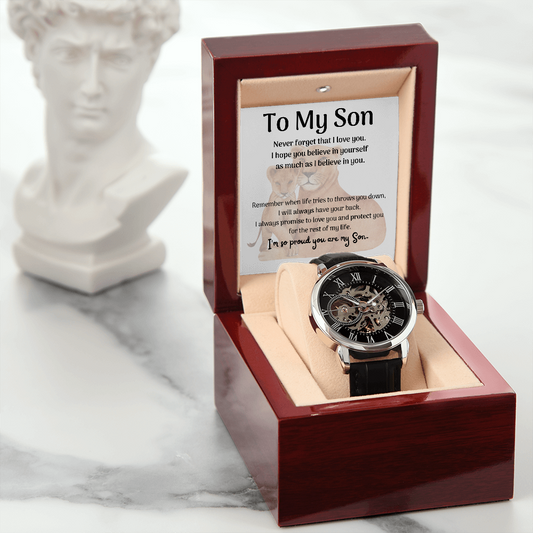 To My Son - Openwork Watch