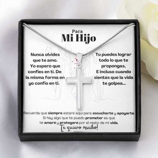 Para Mi Hijo - Stainless Steel Cross Necklace