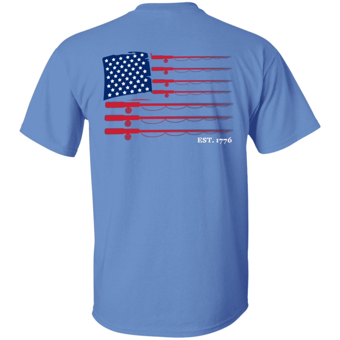 American Flag Fishing T-Shirt