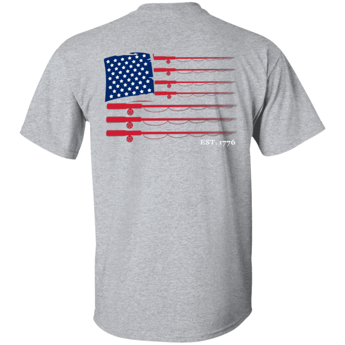 American Flag Fishing T-Shirt