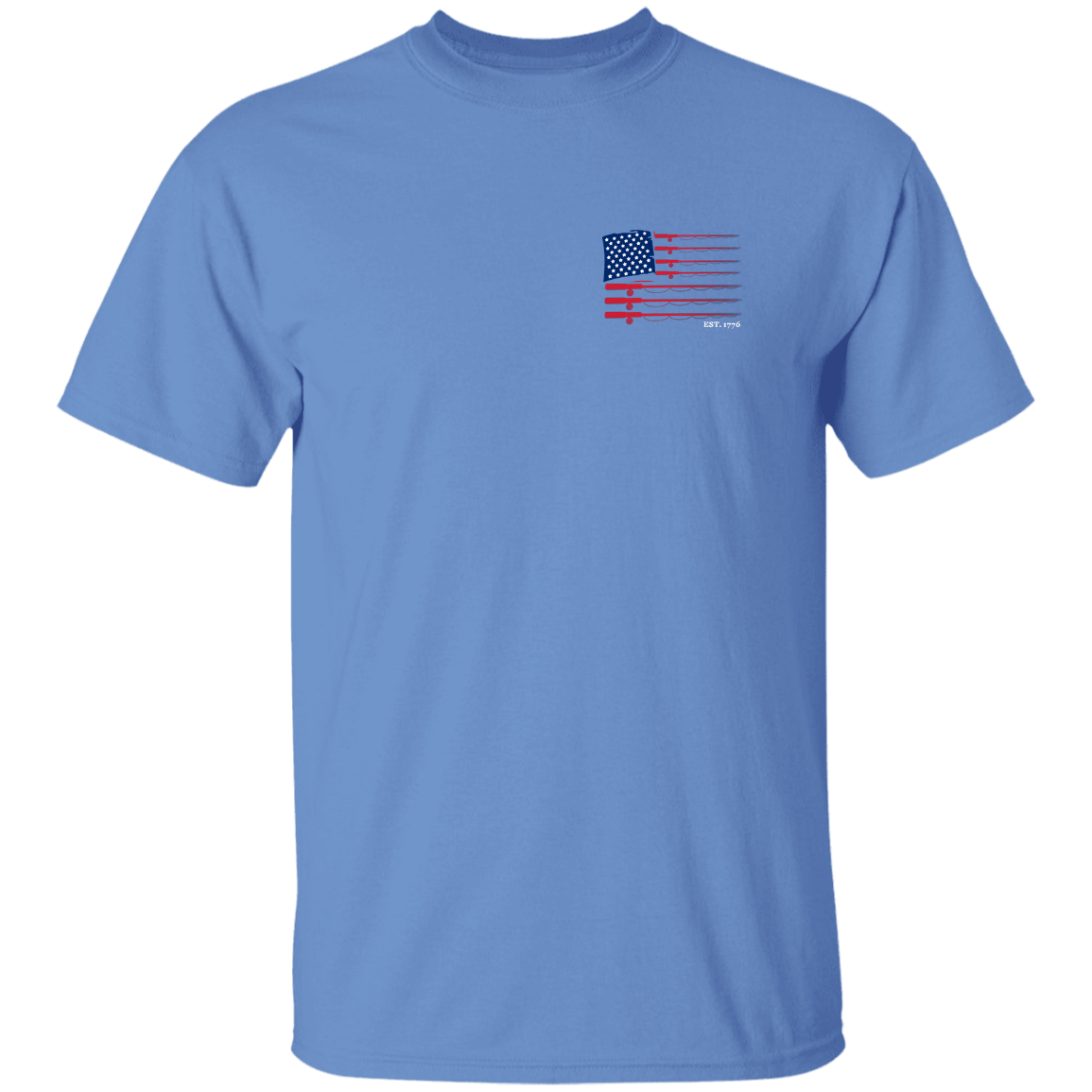 American Flag Fishing T-Shirt