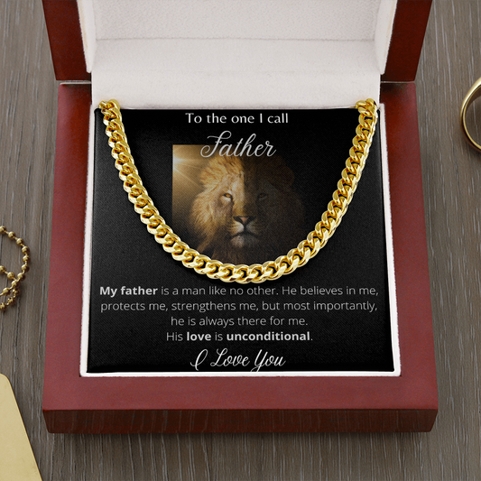 To The One I Call Father - Cuban Link Chain
