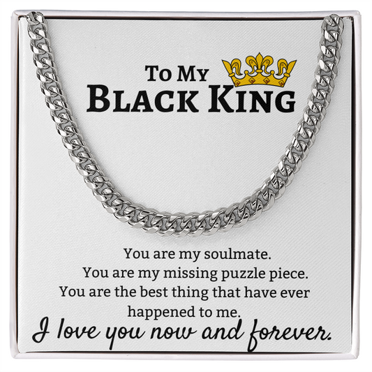 To My Black King - Cuban Link Chain