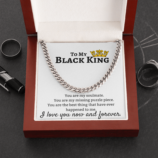 To My Black King - Cuban Link Chain